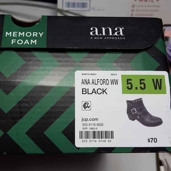 💥SALE💥NIB WOMENS A.N.A black memory foam booties - Picture 8 of 8